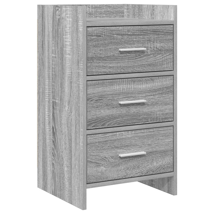 Mese de noptieră Sonoma gri 40 x 36 x 70 cm Lemn prelucrat WALTI