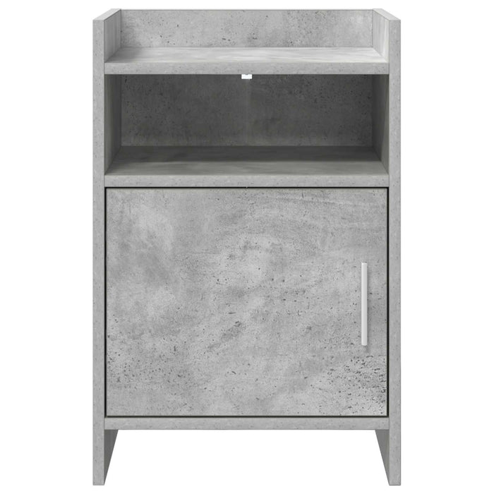 Mese de noptieră 2 pcs Gri Beton 40 x 36 x 60 cm Lemn prelucrat WALTI