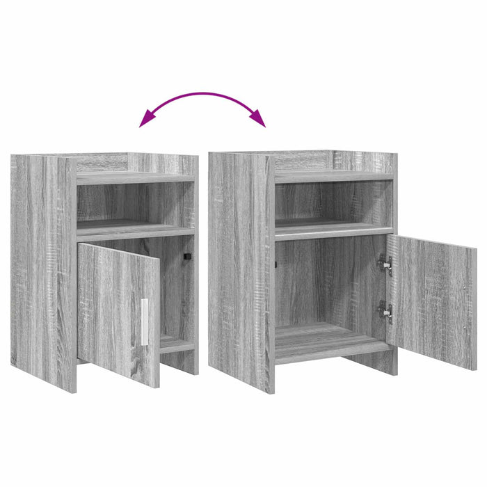 Mese de noptieră 2 pcs Sonoma gri 40 x 36 x 60 cm WALTI