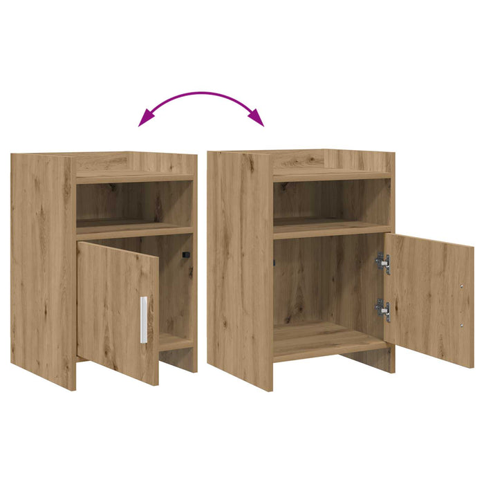 Mese de noptieră 2 pcs Stejar Artizanal 40 x 36 x 60 cm WALTI