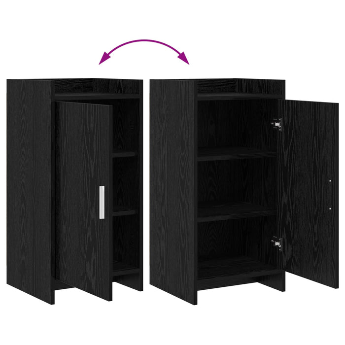 Bufet Stejar Negru 40 x 36 x 80 cm Lemn prelucrat WALTI