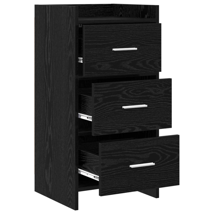 Bufet Stejar Negru 40 x 36 x 80 cm Lemn prelucrat WALTI