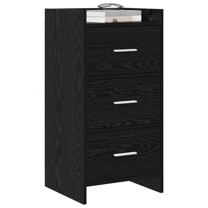 Bufet Stejar Negru 40 x 36 x 80 cm Lemn prelucrat WALTI
