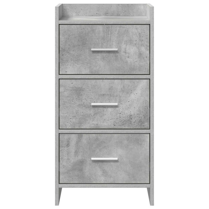Bufet Gri Beton 40 x 36 x 80 cm Lemn prelucrat WALTI