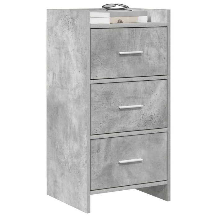 Bufet Gri Beton 40 x 36 x 80 cm Lemn prelucrat WALTI