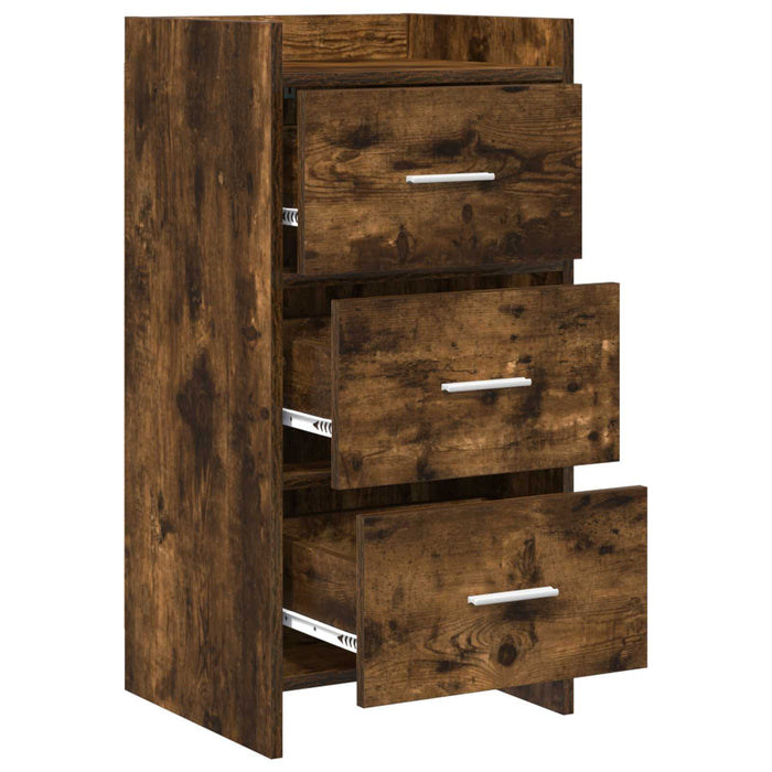 Bufet Stejar fumuriu 40 x 36 x 80 cm Lemn prelucrat WALTI