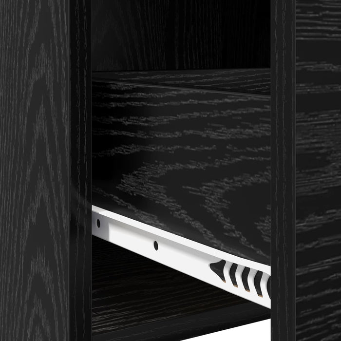 Bufet Stejar Negru 40 x 36 x 80 cm Lemn prelucrat WALTI