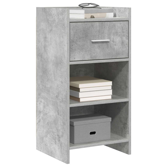 Bufet Gri Beton 40 x 36 x 80 cm Lemn prelucrat WALTI