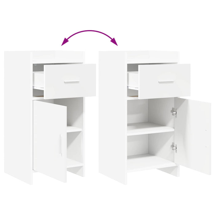 Bufet Alb 40 x 36 x 80 cm Lemn prelucrat WALTI