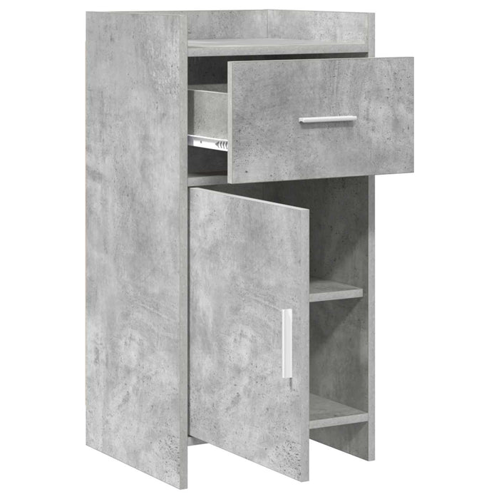 Bufet Gri Beton 40 x 36 x 80 cm Lemn prelucrat WALTI