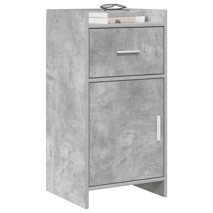 Bufet Gri Beton 40 x 36 x 80 cm Lemn prelucrat WALTI