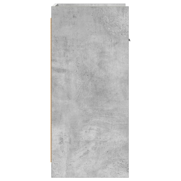 Bufet Gri Beton 40 x 36 x 80 cm Lemn prelucrat WALTI
