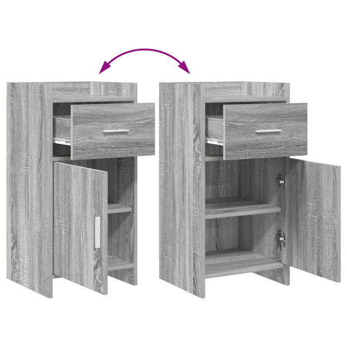Bufet Sonoma gri 40 x 36 x 80 cm Lemn prelucrat WALTI