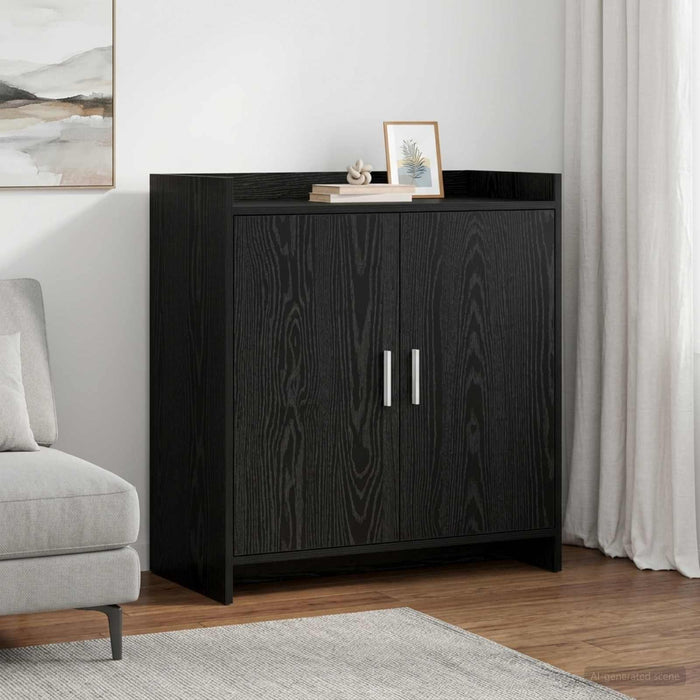Bufet Stejar Negru 72 x 36 x 80 cm Lemn prelucrat - WALTI WALTI