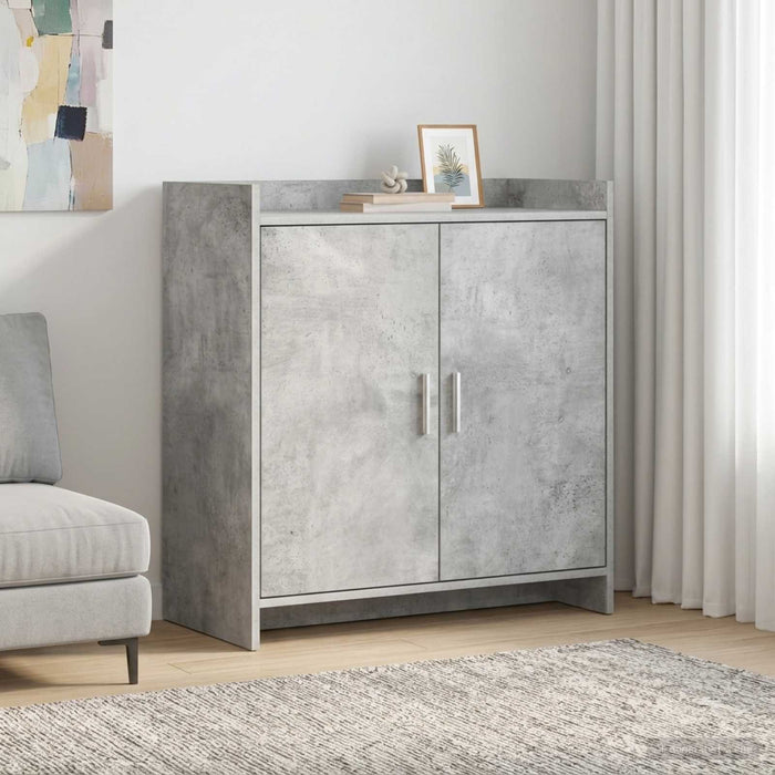 Bufet Gri Beton 72 x 36 x 80 cm Lemn prelucrat - WALTI WALTI