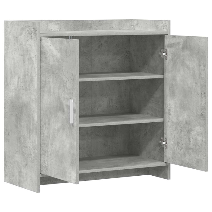 Bufet Gri Beton 72 x 36 x 80 cm Lemn prelucrat WALTI