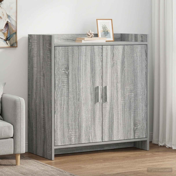 Bufet Sonoma gri 72 x 36 x 80 cm Lemn prelucrat - WALTI WALTI