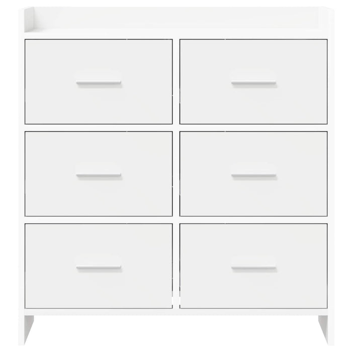 Bufet Alb 75 x 33 x 80 cm Lemn prelucrat WALTI