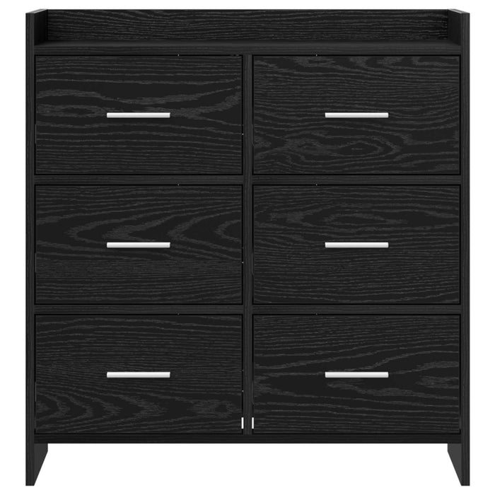 Bufet Stejar Negru 75 x 33 x 80 cm Lemn prelucrat WALTI