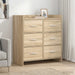 Bufet Stejar Sonoma 75 x 33 x 80 cm Lemn prelucrat - WALTI WALTI