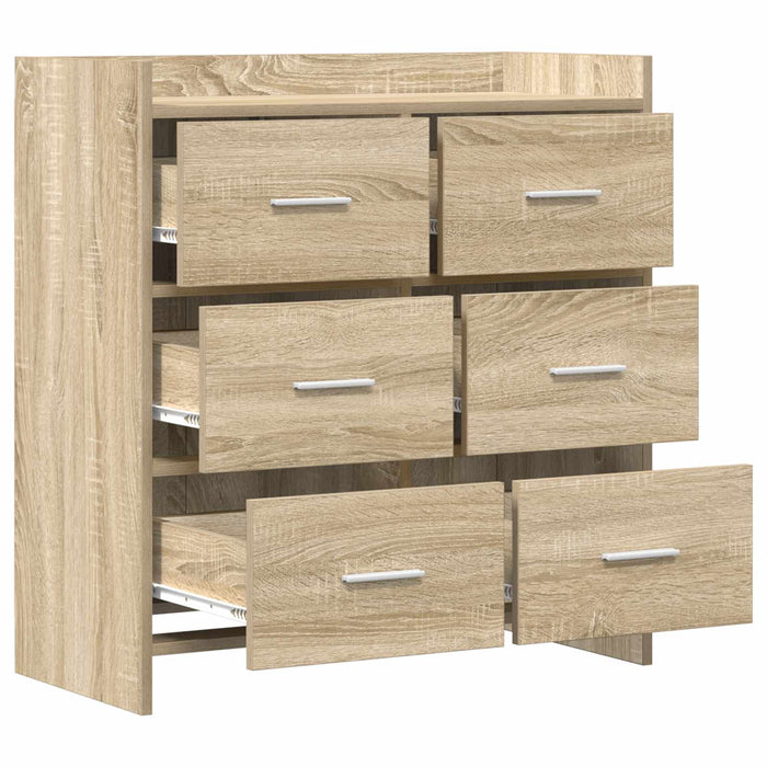 Bufet Stejar Sonoma 75 x 33 x 80 cm Lemn prelucrat WALTI