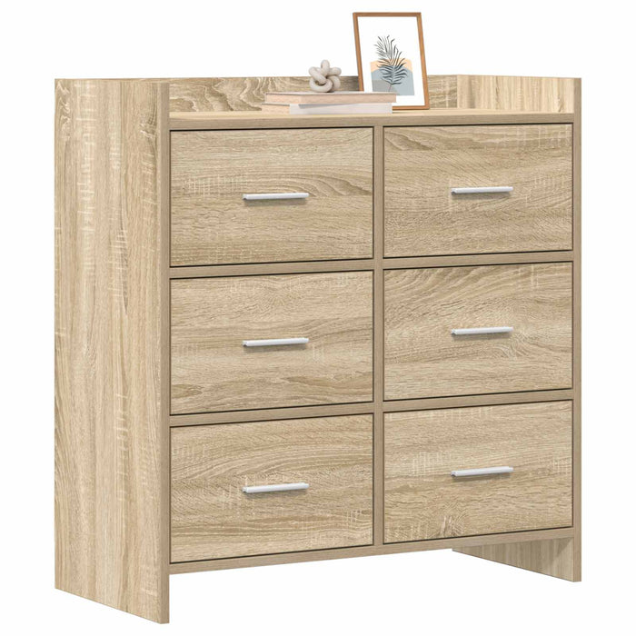 Bufet Stejar Sonoma 75 x 33 x 80 cm Lemn prelucrat WALTI