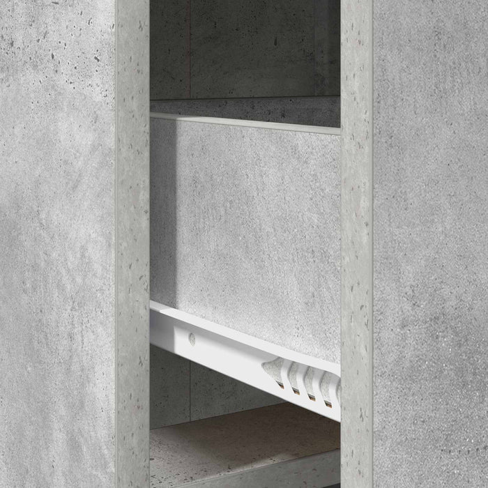 Bufet Gri Beton 75 x 33 x 80 cm Lemn prelucrat WALTI