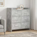 Bufet Gri Beton 75 x 33 x 80 cm Lemn prelucrat - WALTI WALTI