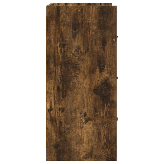 Bufet Stejar fumuriu 75 x 33 x 80 cm Lemn prelucrat WALTI