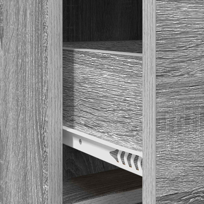 Bufet Sonoma gri 75 x 33 x 80 cm Lemn prelucrat WALTI