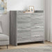 Bufet Sonoma gri 75 x 33 x 80 cm Lemn prelucrat - WALTI WALTI