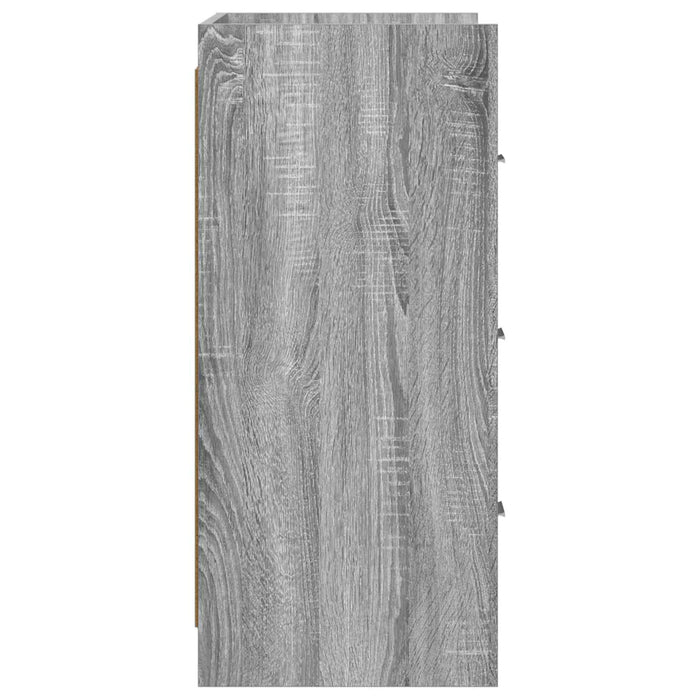 Bufet Sonoma gri 75 x 33 x 80 cm Lemn prelucrat WALTI
