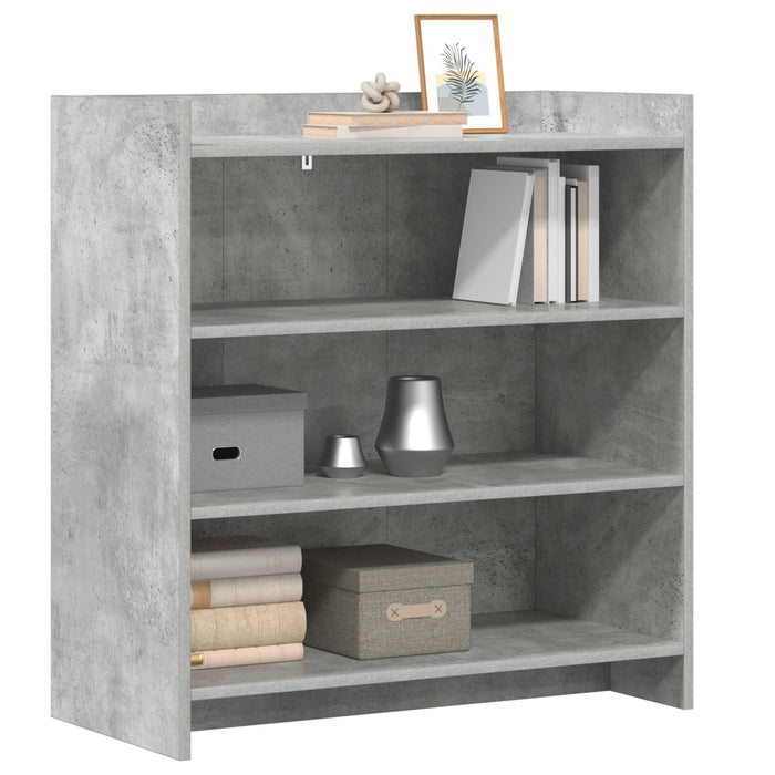 Bufet Gri Beton 75 x 36 x 80 cm Lemn prelucrat WALTI