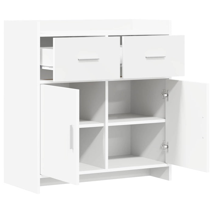 Bufet Alb 75 x 36 x 80 cm Lemn prelucrat WALTI