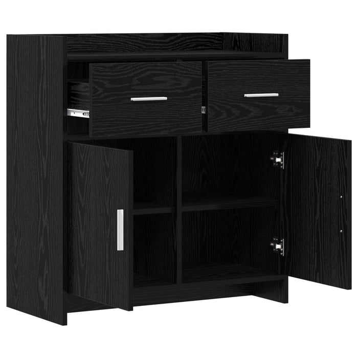 Bufet Stejar Negru 75 x 36 x 80 cm Lemn prelucrat WALTI