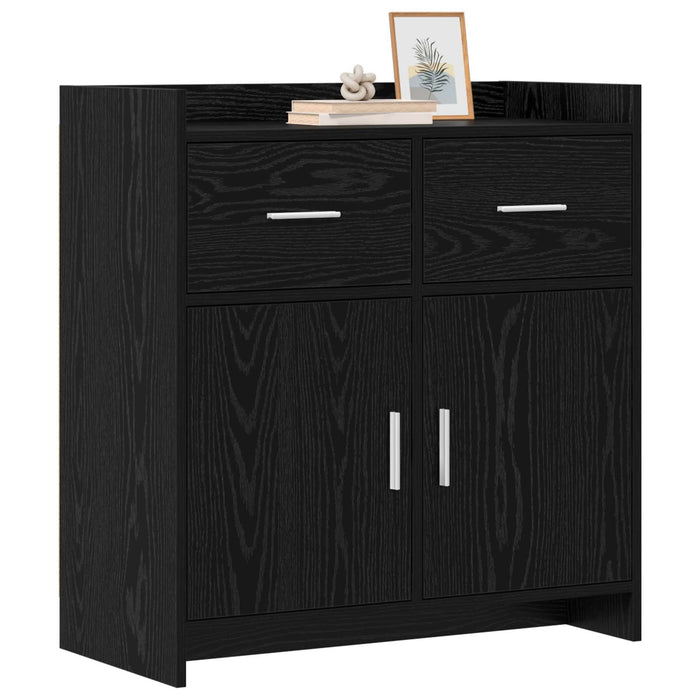 Bufet Stejar Negru 75 x 36 x 80 cm Lemn prelucrat WALTI