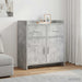 Bufet Gri Beton 75 x 36 x 80 cm Lemn prelucrat - WALTI WALTI