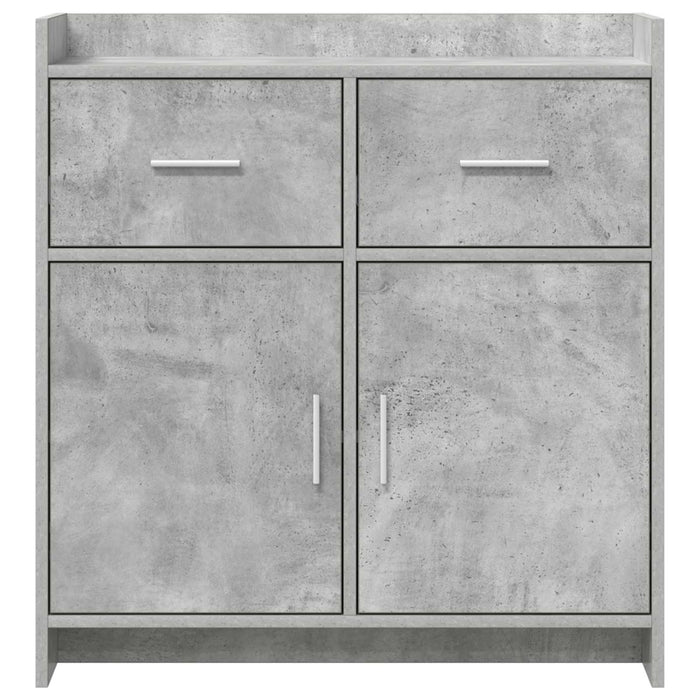 Bufet Gri Beton 75 x 36 x 80 cm Lemn prelucrat WALTI
