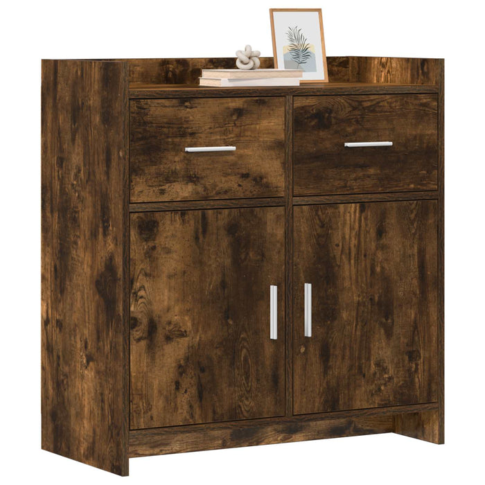 Bufet Stejar fumuriu 75 x 36 x 80 cm Lemn prelucrat WALTI