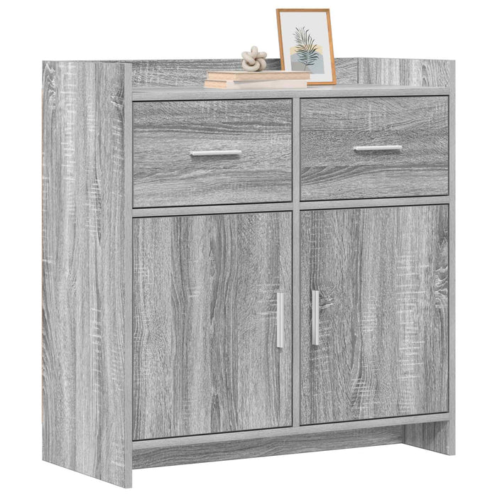 Bufet Sonoma gri 75 x 36 x 80 cm Lemn prelucrat WALTI