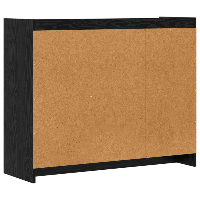 Bufet Stejar Negru 98,5 x 33 x 80 cm Lemn prelucrat WALTI