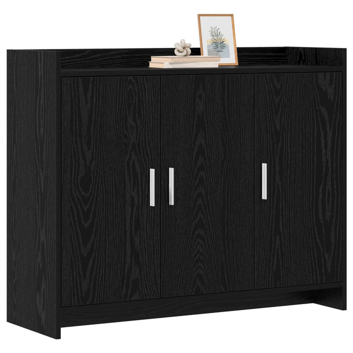 Bufet Stejar Negru 98,5 x 33 x 80 cm Lemn prelucrat WALTI