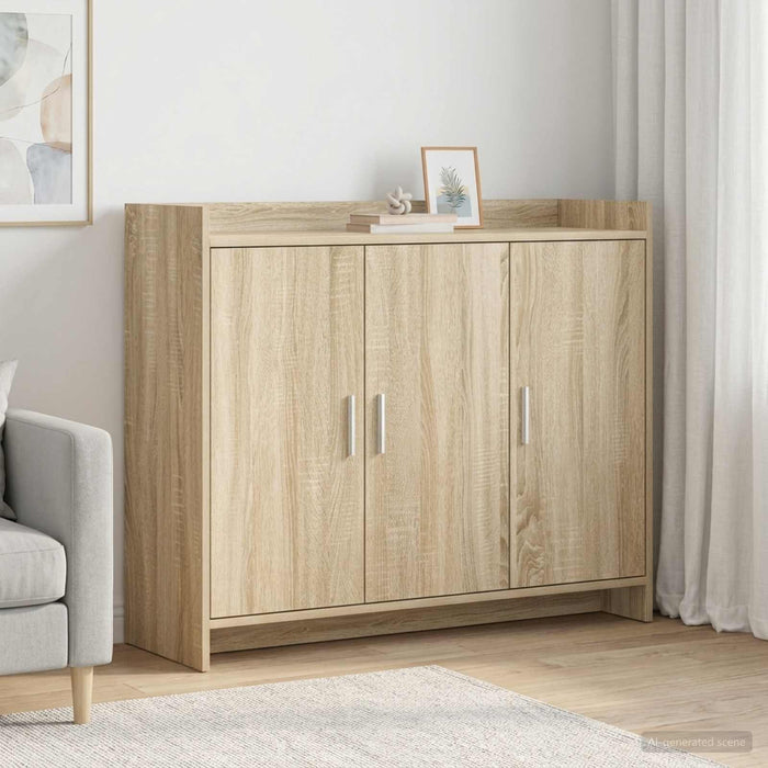 Bufet Stejar Sonoma 98,5 x 33 x 80 cm Lemn prelucrat - WALTI WALTI