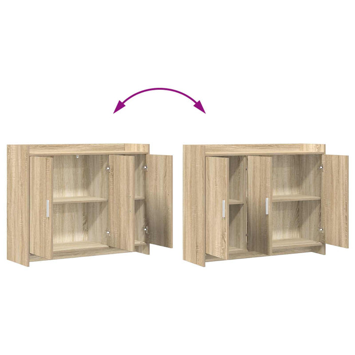 Bufet Stejar Sonoma 98,5 x 33 x 80 cm Lemn prelucrat WALTI