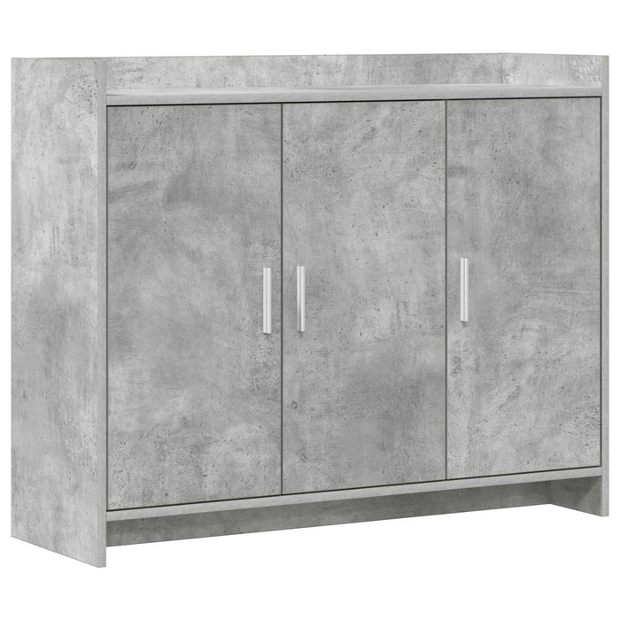 Bufet Gri Beton 98,5 x 33 x 80 cm Lemn prelucrat WALTI