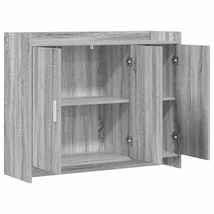 Bufet Sonoma gri 98,5 x 33 x 80 cm Lemn prelucrat WALTI