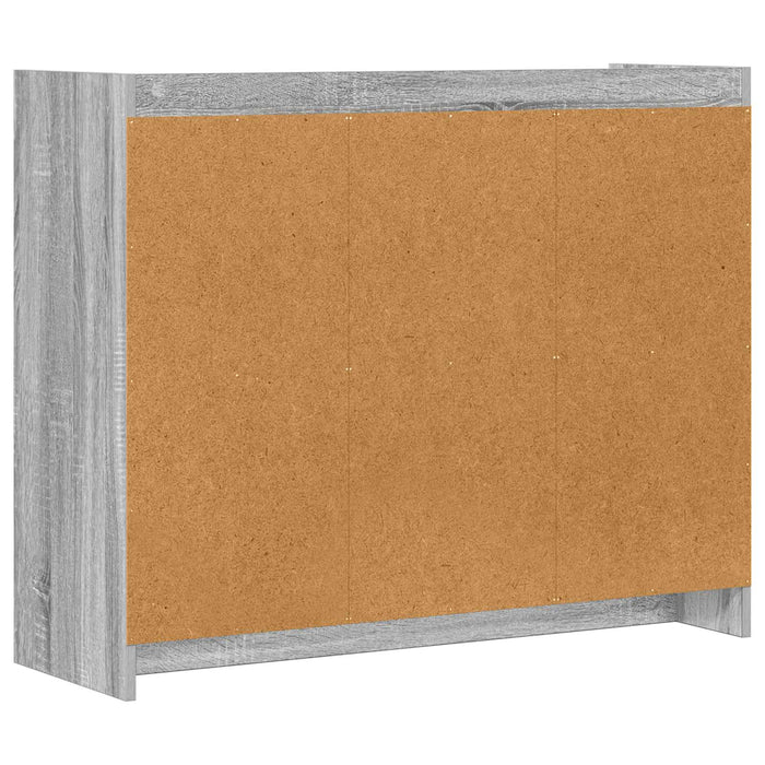Bufet Sonoma gri 98,5 x 33 x 80 cm Lemn prelucrat WALTI