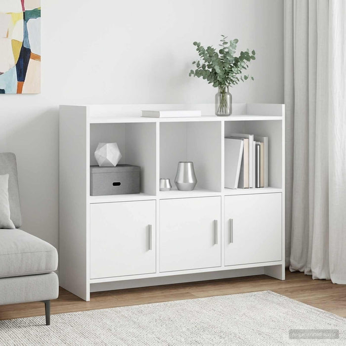 Bufet Alb 98,5 x 33 x 80 cm Lemn prelucrat - WALTI WALTI
