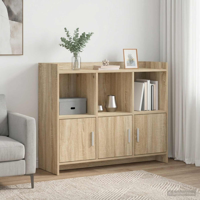 Bufet Stejar Sonoma 98,5 x 33 x 80 cm Lemn prelucrat - WALTI WALTI