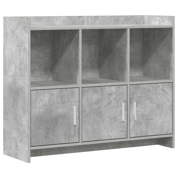 Bufet Gri Beton 98,5 x 33 x 80 cm Lemn prelucrat WALTI
